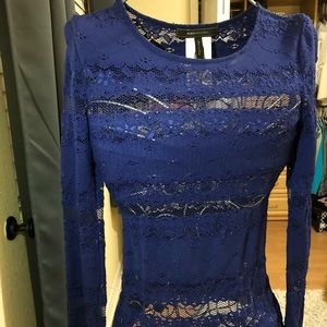 NEW AMAZING sheer BCBG lace TOP!!!